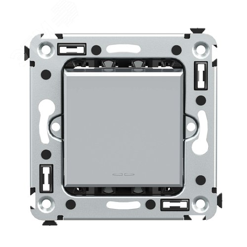 Avanti Переключатель одноклавишный в стену  Закаленная сталь