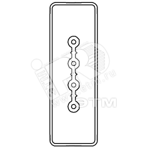 Секция прямая 2+0 точек отвода L=3000мм Cu 4P 25A - DKC (ДКС)