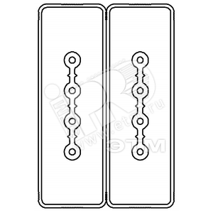 Секция прямая 2+2 точек отвода L=3000мм Cu 4P+2P 25A - DKC (ДКС)