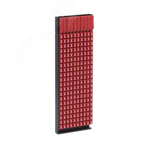 Маркер для кабеля сечением 1,5-2,5мм пустой красный (200 маркеров в упаковке)