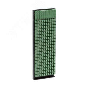 Маркер для кабеля сечением 1,5-2,5мм пустой зеленый (200 маркеров в упаковке)