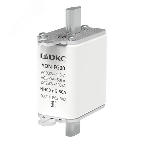 Предохранитель YON ножевого типа FG00 с одинарной индикацией 50А - DKC (ДКС)
