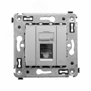 Avanti Компьютерная розетка RJ-45 в стену, кат.6  одинарная Закаленная сталь - DKC (ДКС)