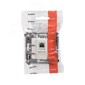 Avanti Розетка телефонная в стену одинарная, ''Белое облако'' 5