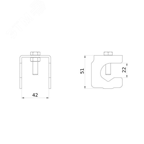 Зажим арматурный 2
