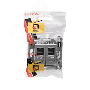 Avanti Компьютерная розетка RJ-45 в стену кат.5e двойная Закаленная сталь 5