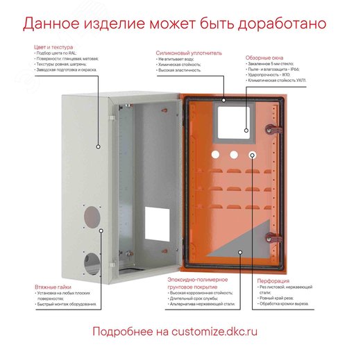 Корпус навесной ST с М/П ВхШхГ 300x400x200 мм, RAL3020 - фото 2