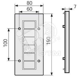 Крышка коробки PCN6 W - DKC (ДКС)