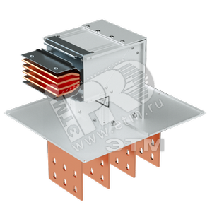 Угол горизонтальный + секция подключения тип 1 Cu 3P+N+Pe+Fe/2 3200А IP55 - DKC (ДКС)