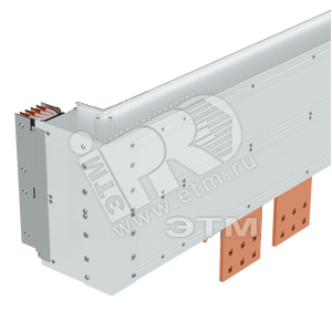 Горизонтальный угол + секция подключения с параллельными фазами тип 3 Cu 3P+N+Pe+Fe/2 - DKC (ДКС)