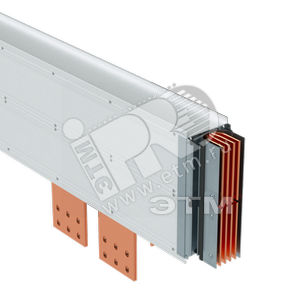 Секция подключения с параллельными фазами тип 2 Cu 3P+N+Pe+Fe/2 5000А IP55 - DKC (ДКС)