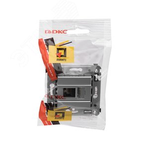 Avanti Компьютерная розетка RJ-45 в стену, кат.6А одина  ная, , Закаленная сталь - фото 5