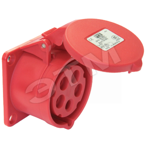 Розетка скрытой установки с безвинтовыми клеммами IP44 16A 3P+E+N 400В - DKC (ДКС)