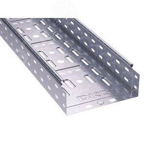 Лоток перфорированный 200х80х 2000 цинк-ламельный