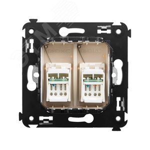 Avanti Розетка RJ-45 в стену, 5e двойная, ''Ванильная дымка'' - фото 3