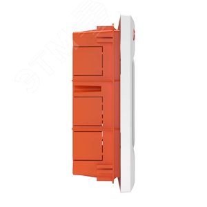 Щит встраиваемый с дверцей 12 модулей IP41 белый  с клеммным блоком 63А - фото 2