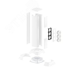 Миниколонна алюминиевая, 0.5м, цвет бел. ДКС - фото 3