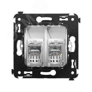 Avanti Розетка RJ-45 в стену, 5e двойная экранированная, ''Белое облако'' 3