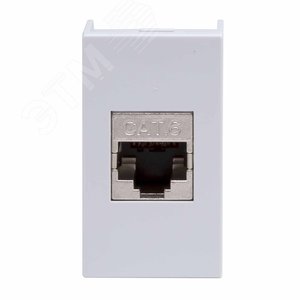 Розетка RJ-45 категория 6 экр Viva 1 модуль серая - DKC (ДКС)
