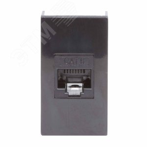 Розетка RJ-45 кат.6 Viva 1 модуль черный - DKC (ДКС)
