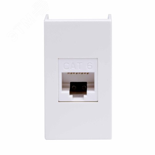 VIVA Розетка компьютерная RJ45 категория 6A 1     модуль белая