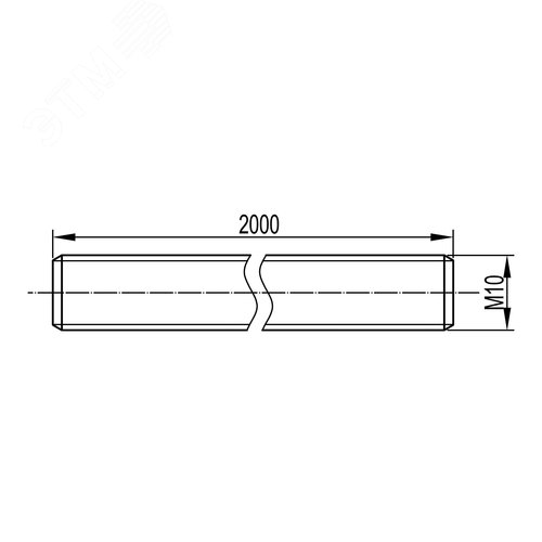 Шпилька М10х2000 INOX - фото 2
