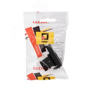 Avanti Компьютерная розетка RJ-45 модульная, кат.5е, , Черный матовый, 1 модуль - фото 5