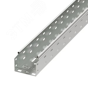 Лоток перфорированный 100х100х3000 цинк-ламельный