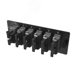 Планка адаптерная с установленными 12хMTP адаптерами (aligned key)(цвет адаптера - серый). OM4. 1 HU - DKC IT