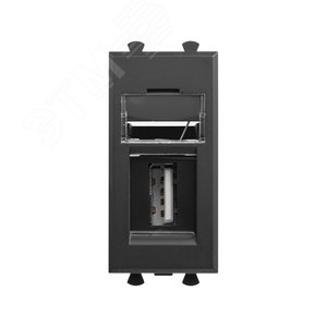 Avanti USB 2.0 розетка модульная, тип А-А, , Черный матовый, 1 модуль - DKC (ДКС)