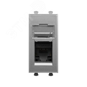 Avanti Компьютерная розетка RJ-45 модульная, кат.6А, , Закаленная сталь, 1 модуль - DKC (ДКС)