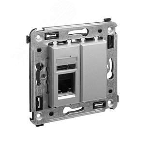 Avanti Телефонная розетка RJ-12 в стену  Закаленная сталь 2