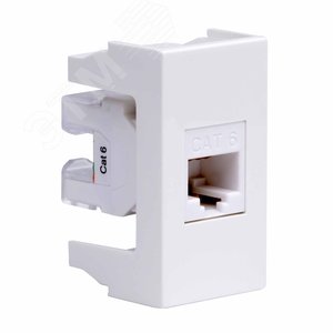 VIVA Розетка компьютерная RJ45 категория 6 1      модуль белая - фото 2