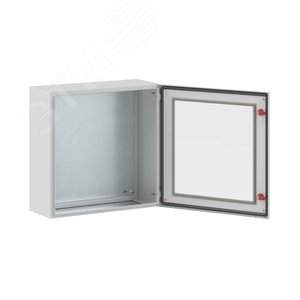 Щит с монтажной панелью ЩМП 600x600x250мм  серия ST c прозрачной дверью 2