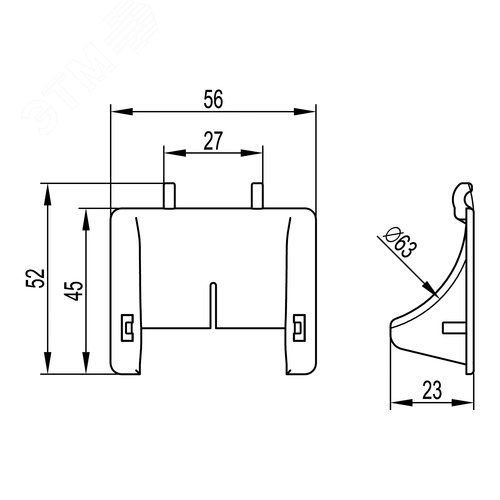 Ограничитель радиуса изгиба кабеля 2