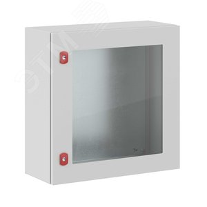 Щит с монтажной панелью ЩМП 600x600x250мм  серия ST c прозрачной дверью