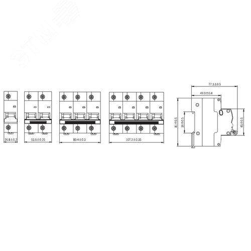 Авт.выкл. YON макс (YON max) MD125H-3PC100 - фото 7