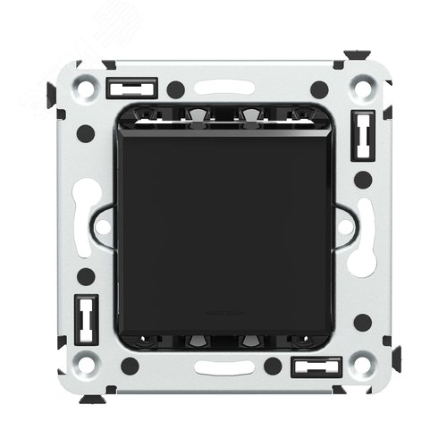 Avanti Выключатель одноклавишный, в стену, Черный квадрат