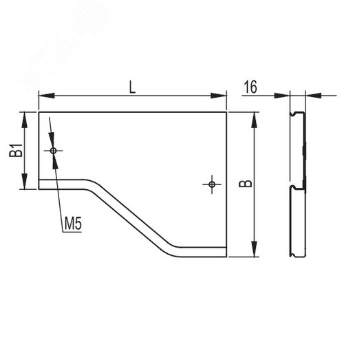 Крышка на переходник RRD правосторонний 2