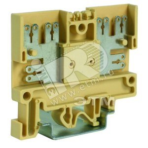 Зажим проходной FDP.2GR 2.5 кв.мм серый с втычными контактами QUADRO - DKC (ДКС)