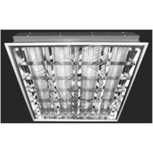 Светильник светодиодный ДВО-35Вт LED-CSVT/R 4x8-DR 2800Лм 4250К с лампой растровый - ЦентрСтройСвет