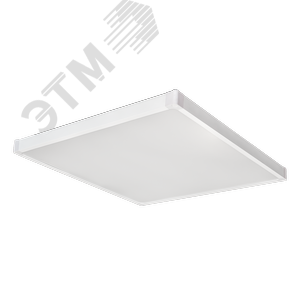 Светильник светодиодный ДВО/ДПО-38Вт LED 3800Лм 4000К опал IP40 белый Hightech