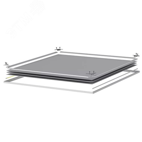 Светильник светодиодный ДВО-34w 3500лм 3000К microprisma-opal IP54/IP20 KROKUS-PANEL clip-in для выносного БАП (ЦБ000016860) - фото 5
