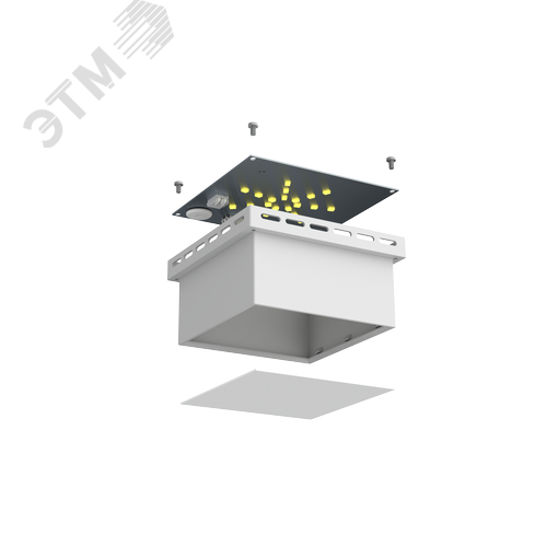 LED-GR 100-40/8х5 (IP40, 4000К, белый, 5 модулей х 8 Вт) - фото 2