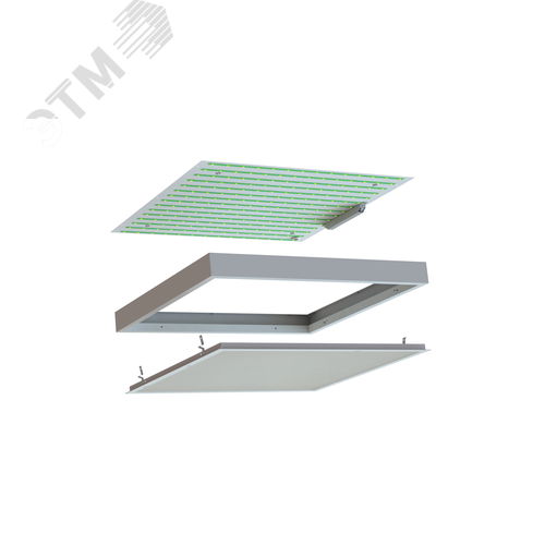 Светильник светодиодный CSVT                      Universal-34/opal-sand 595x595 (IP20, 4000К) с БАПна 1 час BS (ЦБ000016434) - фото 5