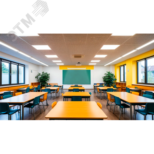 Светильник светодиодный VESTA SCHOOL-18/OPAL-SAND-1223 (IP20, 4000К, белый) с кронштейнами - фото 7