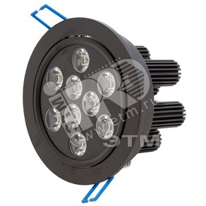 Светильник светодиодный ДВО-11Вт 1320Лм IP40 4250К 30град. черный (TRD11-02-C-55)