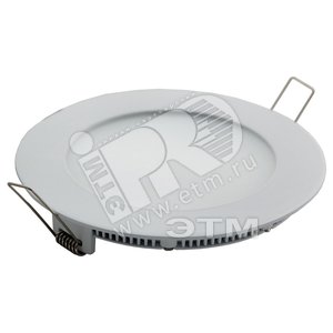 Светильник светодиодный ДВО-11вт IP40 1200Лм круглый серебро холодный белый свет свет (TRP13-01-С-02 серебро)