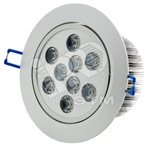 Светильник светодиодный ДВО-9Вт 1080Лм IP40 4250К 30 град. (DRG9-45-С-52) - Новый свет