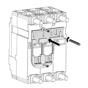 Разъем для втычного SUSOL MCCB ASS'Y,BASE CONNECTOR, TS250 - LS Electric